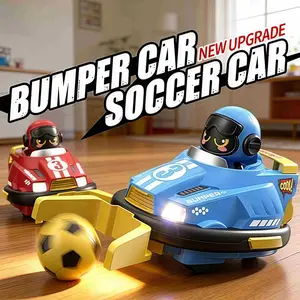 Remote Control Bumper Car Set, High-Speed Racing for Ages 6+, Parent-Child Football Interaction, Home & Outdoor Fun, Requires Aa Batteries
