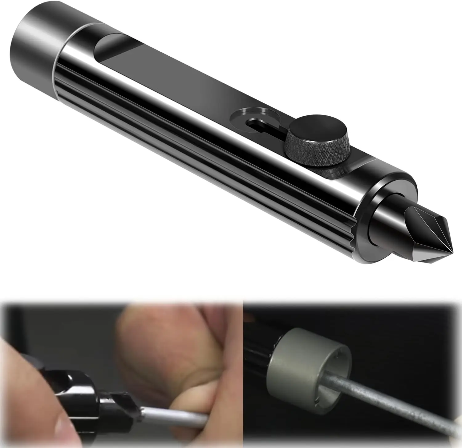LTTR1 3/16" to 1/2" Tube Flaring and Deburring Tool, Dual Function Flaring Tool and Internal/External Deburring Tool for Brake Lines, Copper, Aluminum, and Steel Tubing
