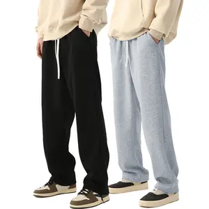 Men's casual pants, regular version solid color pants, multi-piece, sports pants, leisure and comfortable, elastic waistband, spring and sports pants mens sports pants, leisure gray men's pants, sports clothing,  Black Trouser pantalones para hombre