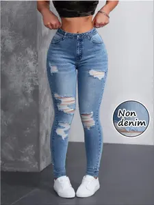 Women's Printed Leggings Non-Denim Fabric, Summer Fashion Tight-Fitting Pants, Sports & Casual Wear, Bottom