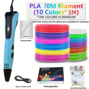 2026 Bestselling Luxury 3D Printing Pen Set, Type-C Powered, Creative Drawing Tool, Ideal Gift for Christmas and Birthday