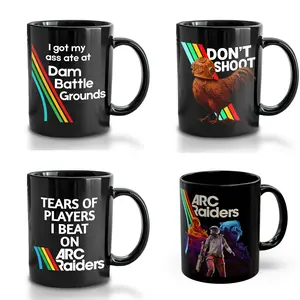 Arc Raiders Gaming Coffee Mug, You're My Favorite Goop Cool Extraction Shooter Gift for Gamers Don’t Shoot Helmet Scrappy Mug Design Funny Retro Arcade Raiders Ceramic Mug Home Office Decor,Gamer Birthday Gift, Father's Day Surprise