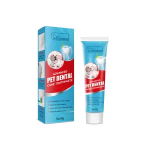 Yegbong Pet Toothpaste, Fresh Breath Bad Breath Tartar Clean Dog And Cat Oral Care Edible Toothpaste spray cow scratching brush head lice removal comb big lice removal comb tick removal comb Portable Hair Roller bath bag Retractable Wooden Nail File