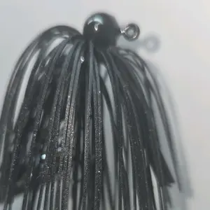 #0285 3/8 oz Weedless Football Bass Jig in Black