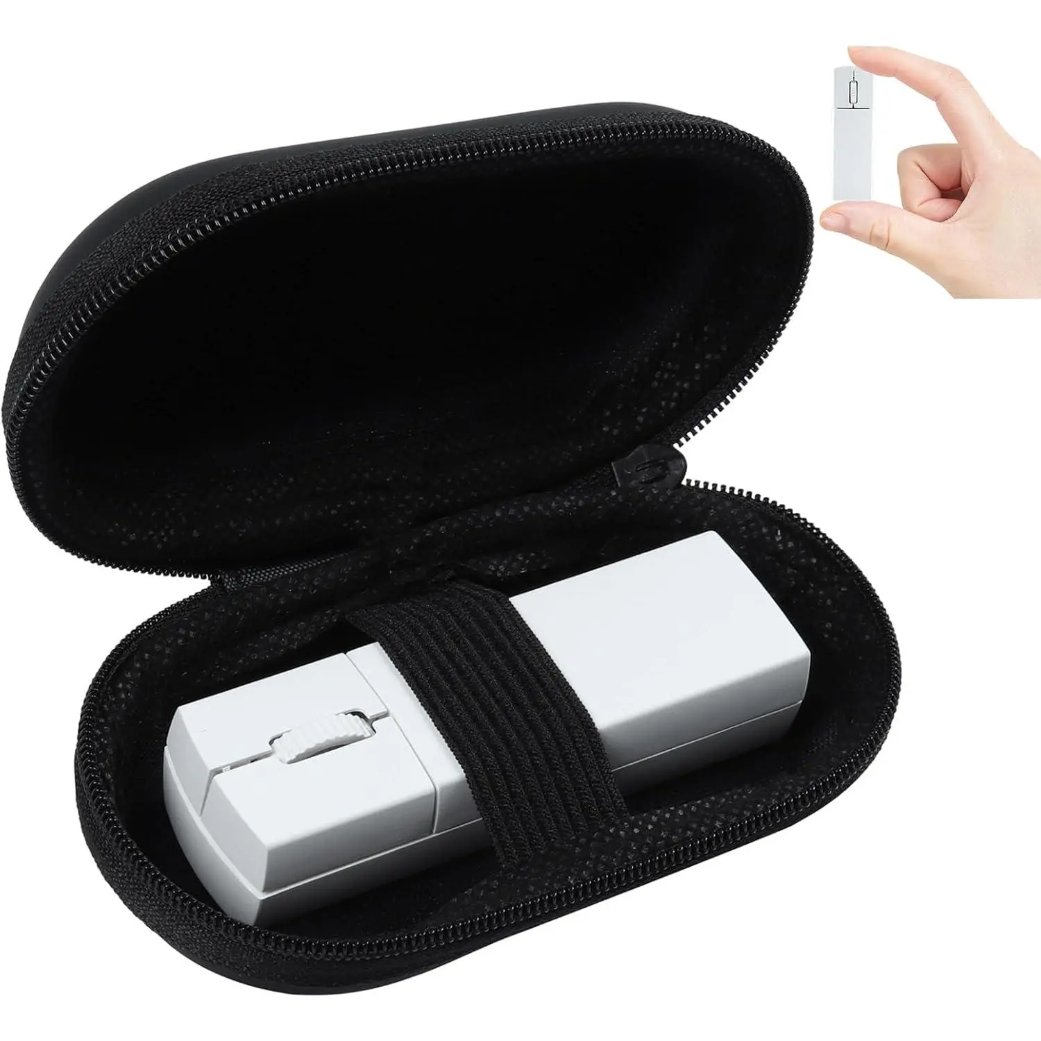 Mini Finger  - Silent -Mode  & 2.4GHz,  Portable PC Mice with Case, Compatible with MacBook and Chromebook