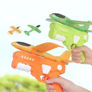 Airplane Launch Toy, Foam Glider Flight Toy, Suitable for Boys, 2 Flying Modes Outdoor Toy, Birthday Gift for Boys and Girls