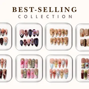 NailPhoria BEST-SELLING Collection - Handmade Press-On Nails | Reusable, Salon-Quality, Long-Lasting, Glossy Design NailPhoria BEST-SELLING Collection - Handmade Press-On Nails | Reusable, Salon-Quality, Long-Lasting, Glossy Design