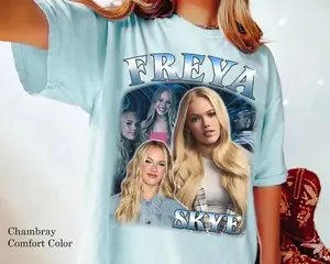 Zombies 4 Freya Skye Portrait T-Shirt, Descendants Zombies World Collide Tour Tee, Zombies 4 Dawn of the Vampires Shirt