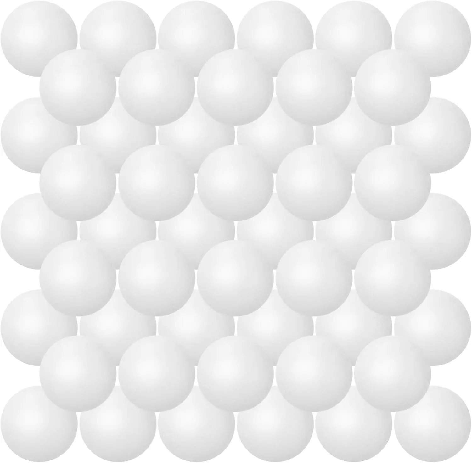 50Pcs 40mm Small White Ping Pong Balls, Table Tennis Balls for Party Supplies, Pets, Home Improvement Building & Wallpaper Wall Trim Activities