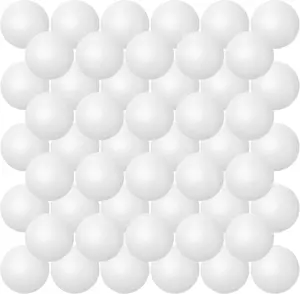 50Pcs White Ping Pong Balls Table Tennis Ball for Games Arts 40mm Pong Balls Party Pets School Activities Christmas Halloween (small) - Home Improvement.