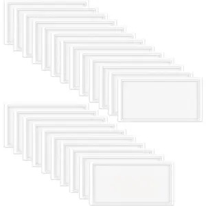 Adhesive Pockets, Clear Label Holder Labels for Storage Bins for Organizing (4 * 2, , 100)