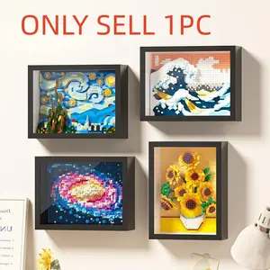 Micro-Particle Set (800+ Pcs), Sunflower Art Life, Galaxy Pixel, Starry Sky and Kanagawa Surf Scene Creative Building Blocks, Stem Building Blocks, Building Block Sets, Adult Puzzle Frame Gift