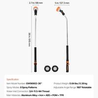 36-Inch【with 8 Spray Patterns】