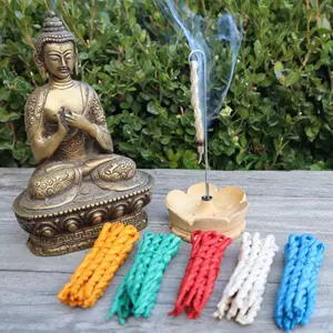Shangri-La Herbs Five Elements Incense Ropes Nepalese Handrolled Lokta Paper Dhoop