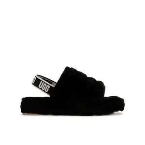 UGG Kid's Fluff Yeah Slide Black, from StockX