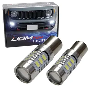 iJDMTOY White 1157 2357 LED Replacements For 2015-2018 Pre-LCI Jeep Renegade D.R.L