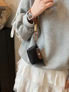 Mini Wallet for Women，Purses for women 2026,Handbags for women,Detachable Nylon Wrist Strap Coin Purse, Zipper Closure, Decorative Bag