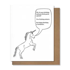 Unicorn Birthday Card