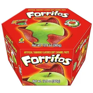 Zumba Pica Forritos Tamarind Flavor Soft Caramel Paste for Apples 5 Count Mexican Candy 12.9 oz Artificial Tamarindo Flavored Caramel Apple Wraps