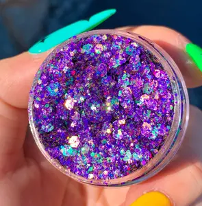 Holoween Glitter Gel - Slayfire Cosmetics Holographic Purple Cosmetic Glitter