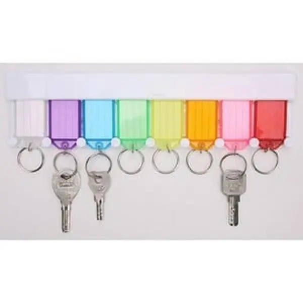 8 Tag Wall Mount Key Rack
