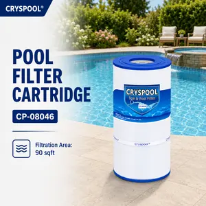 Cryspool 08046, 90 Sq. Ft Pool Filter Cartridge, Compatible with Hayward C900, C-900, PA90, CX900RE, Posi-Clear PXC-95, C-8409,  FC-1292, Ultral-B6, PP-B6, 1 Pack