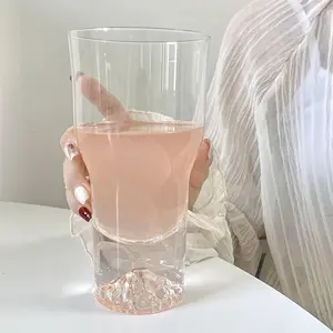 Iceberg Glass Cup High Aesthetic Large Capacity Mountain Viewing Beer Cup Soda Sparkling Water Cup