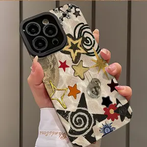 Starry Moon Full Screen Anti-Shock Ultra-Thin Case for iPhone 17/16/15/14/13/12/11/plus/pro Max, Dustproof and Beautiful Gift