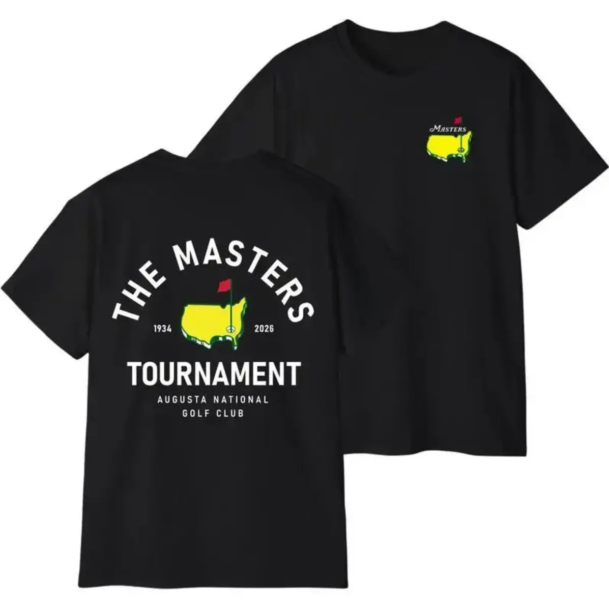 Unisex 2026 Masters Tournament Shirt, Augusta 92 Years National Golf Tournament Tee with Champions List 1934–2026, Classic Golf Fan Shirt, Gifts For Men, Gifts For Boyfriend Casual Cotton