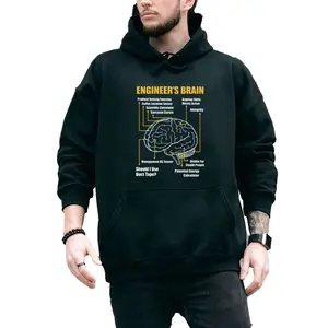 Hoodie for Engineers – Funny Engineer’s Brain with Long Sleeves
