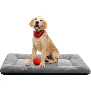 Ultra Soft Washable Dog Crate Pad – Non-Slip Kennel Mat, Multiple Sizes, Cozy Bed for Medium & Large Dogs