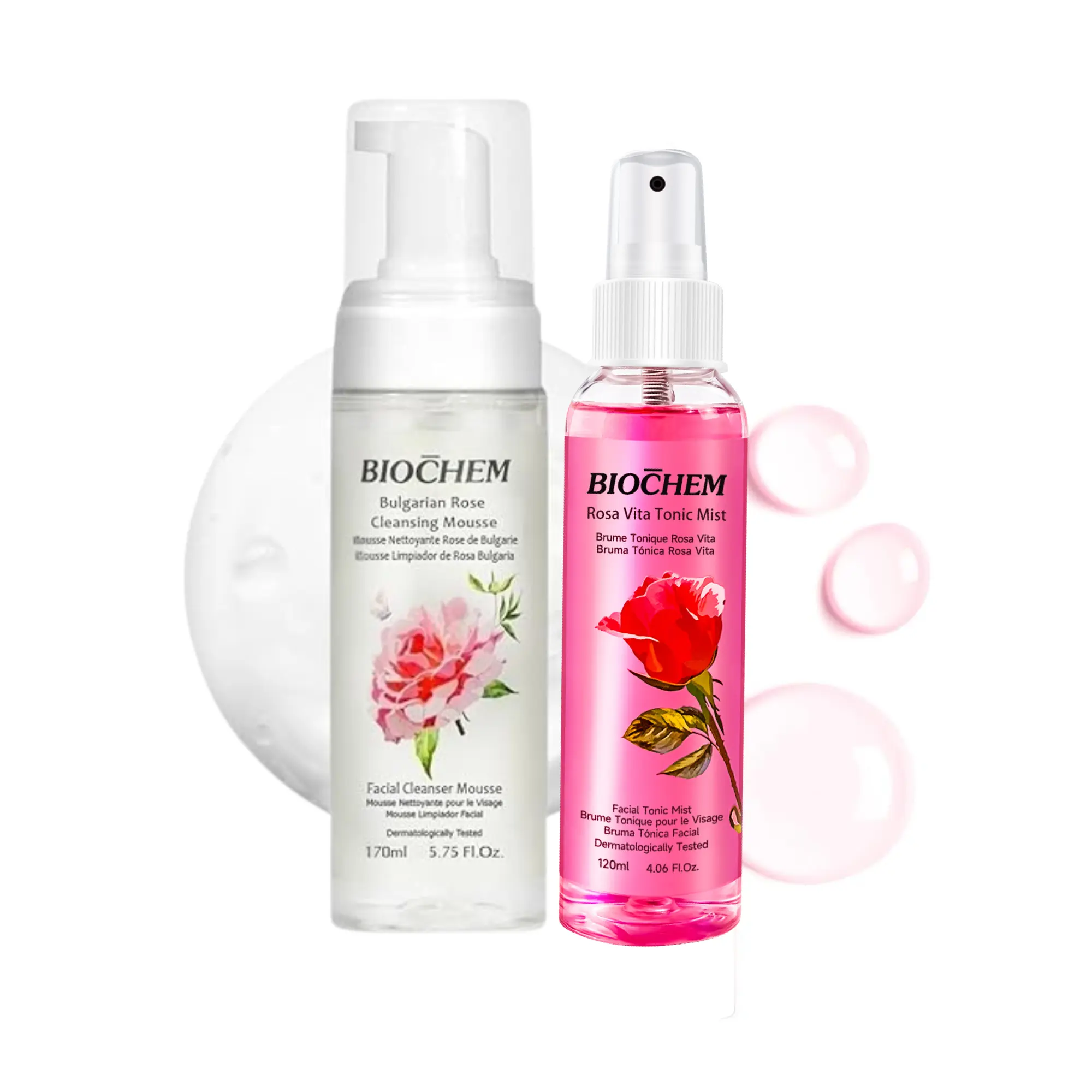 Rosa Starter Duo - Cleansing Mousse & Tonic Mist | Gentle Facial Care Routine