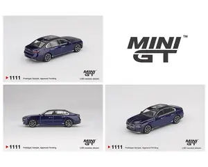 Mini GT BMW i7 xDrive60 – Tanzanite Blue Metallic #1111 Diecast Model Car