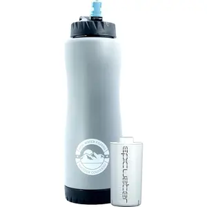 Epic Water Filters Insulated Water Bottle: Removes Impurities, 34oz, 75 Gallon Filter Drinkware Flasks