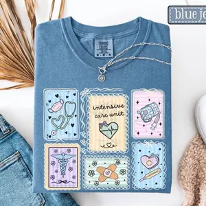 Intensive Care Unit Comfort Colors Shirt • ICU Nurse Stamp Tee • ICU Nurse Gift • Icu Tech Work Tshirt • Intensive Care Unit Doctor Rn Gifts