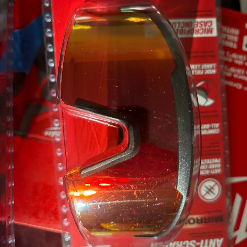 Milwaukee red lens safety glasses