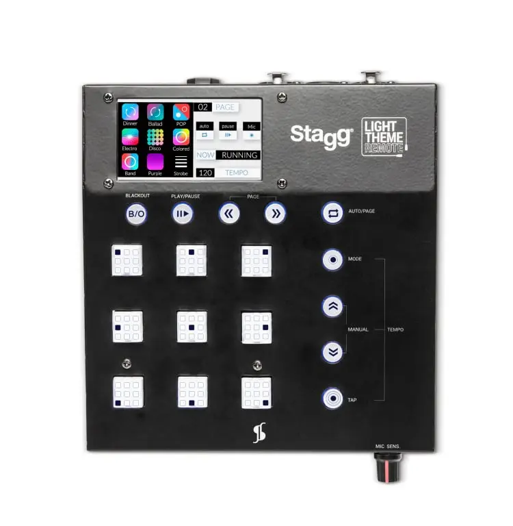 Stagg 25333 USA Light Theme Drum Remote, Compatible with Electronic Drum Keyboards, Keyboard