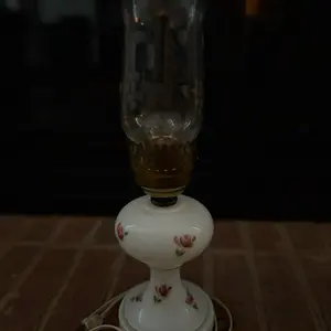 Antique Converted Hurricane Lamp