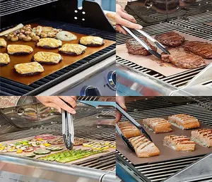 Copper BBQ Mats & Baking Sheet (2pcs)