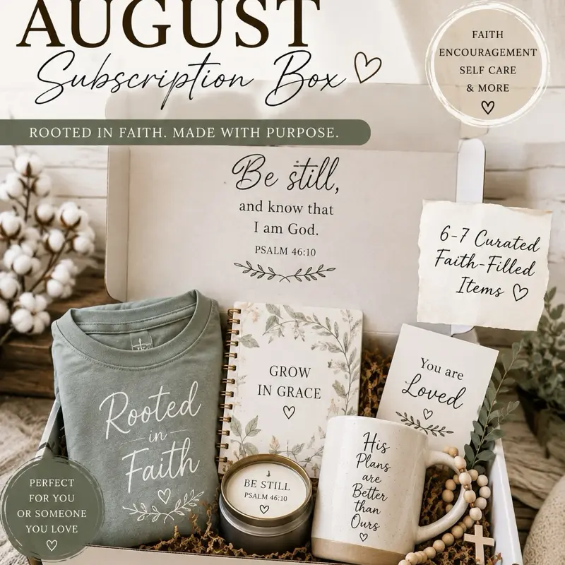 “Rooted in Him”  August subscription box