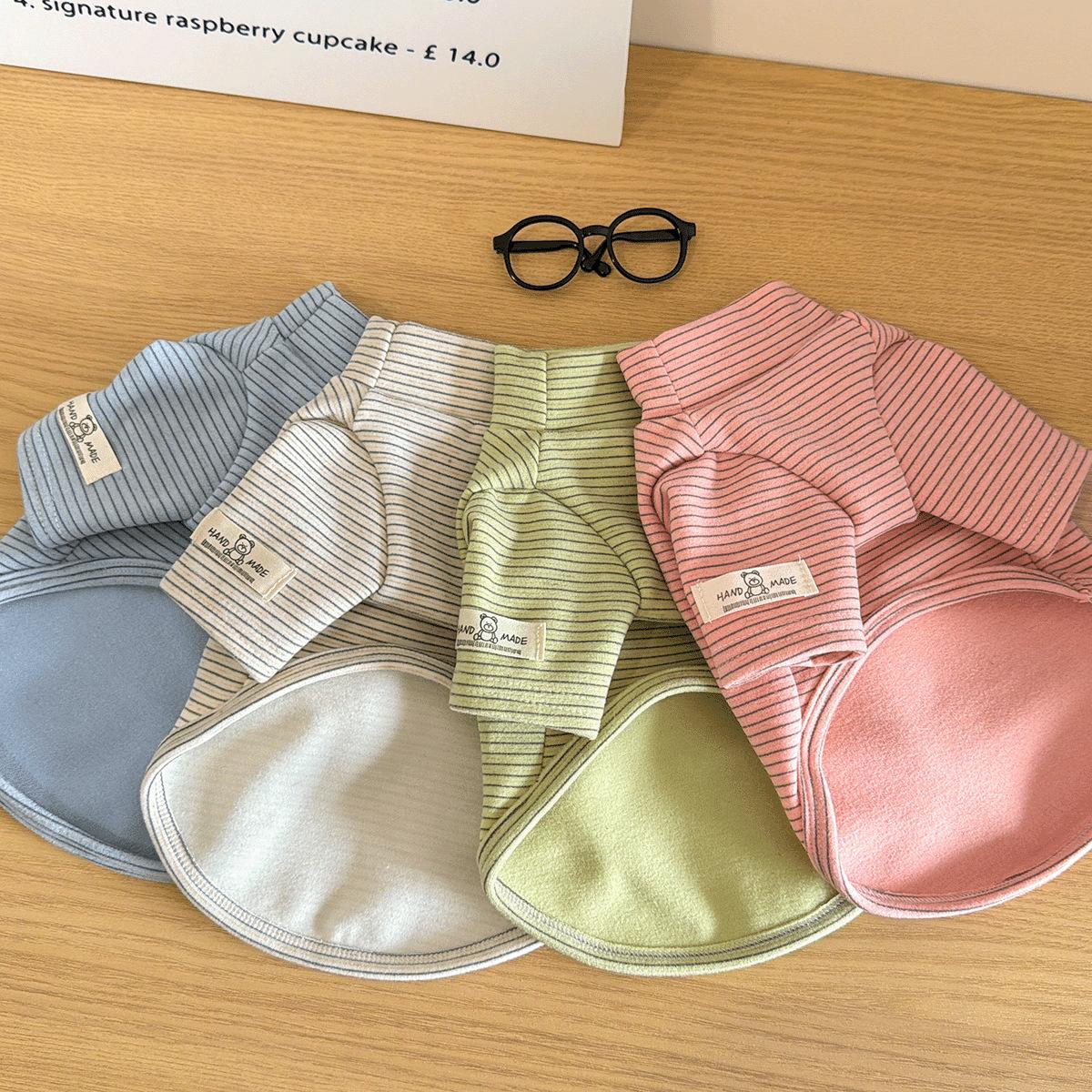 Pet Clothes Dog Cat Puppy Kitty Winter Warm Stripes Thickened For Small Medium Dog DDY183