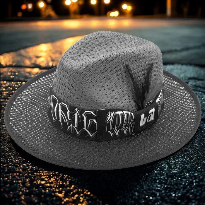 Freddy Negret Big Sleep La Vida Loca Fedora Hat - Inked Masterpiece Inspired by Tattoo Art - High Quality Summit Hats Chicano Culture Headwear