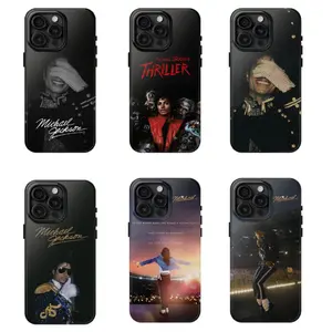6 Style King Of Pop 90's Tough Phone Case, MJ Retro Music Cover, Gift for Fans, Trendy Protective Case for iPhone 17 16 15 14 13 12 11 Pro Max