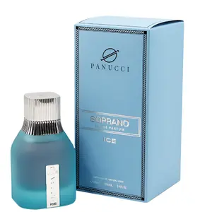 Dumont Soprano Ice For Men 3.4 Oz Eau De Parfum Spray - Woody Spicy Fragrance with Ginger & Bergamot Top Notes