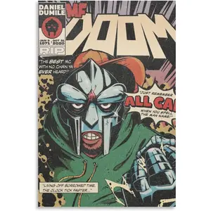 ENYPOLIS MF Doom Retro Posters & Prints on Canvas Wall Art Poster for Room Decor