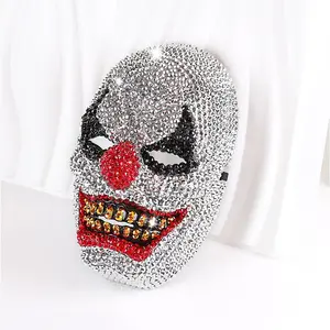 1 Piece Rhinestone Mask Halloween Ball Party Fashion Mask, Elegant Sparkling Accessory for Costume Parties, Perfect for Festive Events