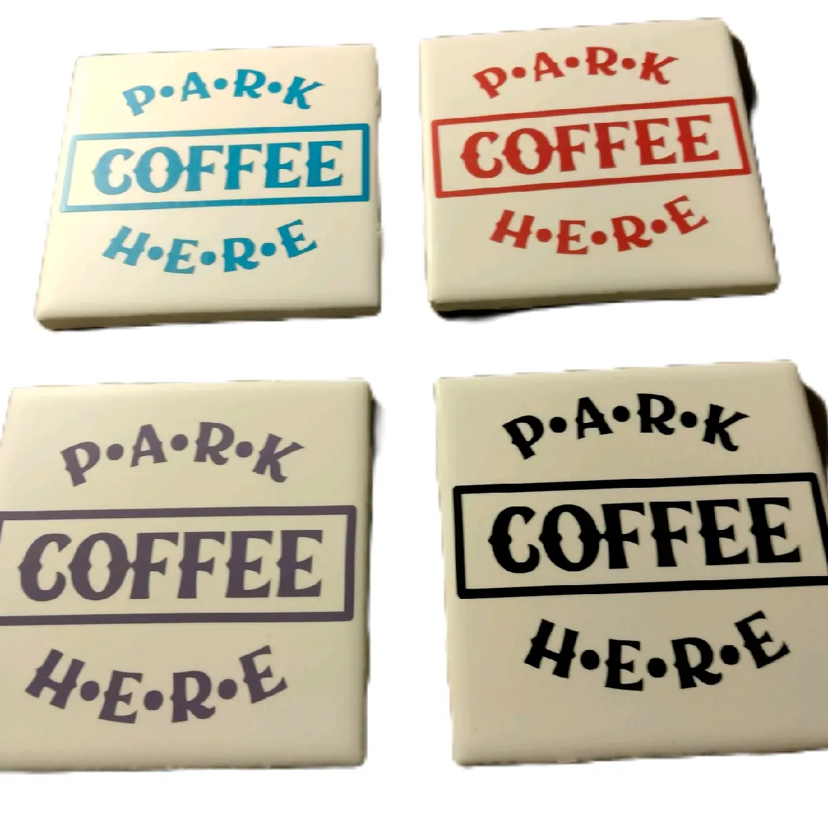 Coasters, Ceramic, Set of 4