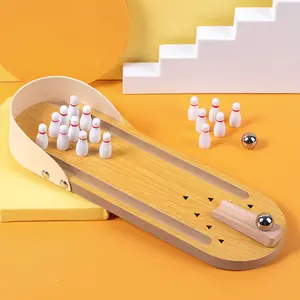 Educational Wooden Toy Mini Bowling Set