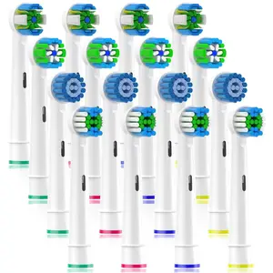 8/16pcs Replacement Toothbrush Heads Compatible with Braun Oral b 7000/Pro 1000/9600/ 5000/3000/8000/Genius and Smart Electric Toothbrus Replaceable Brush Heads