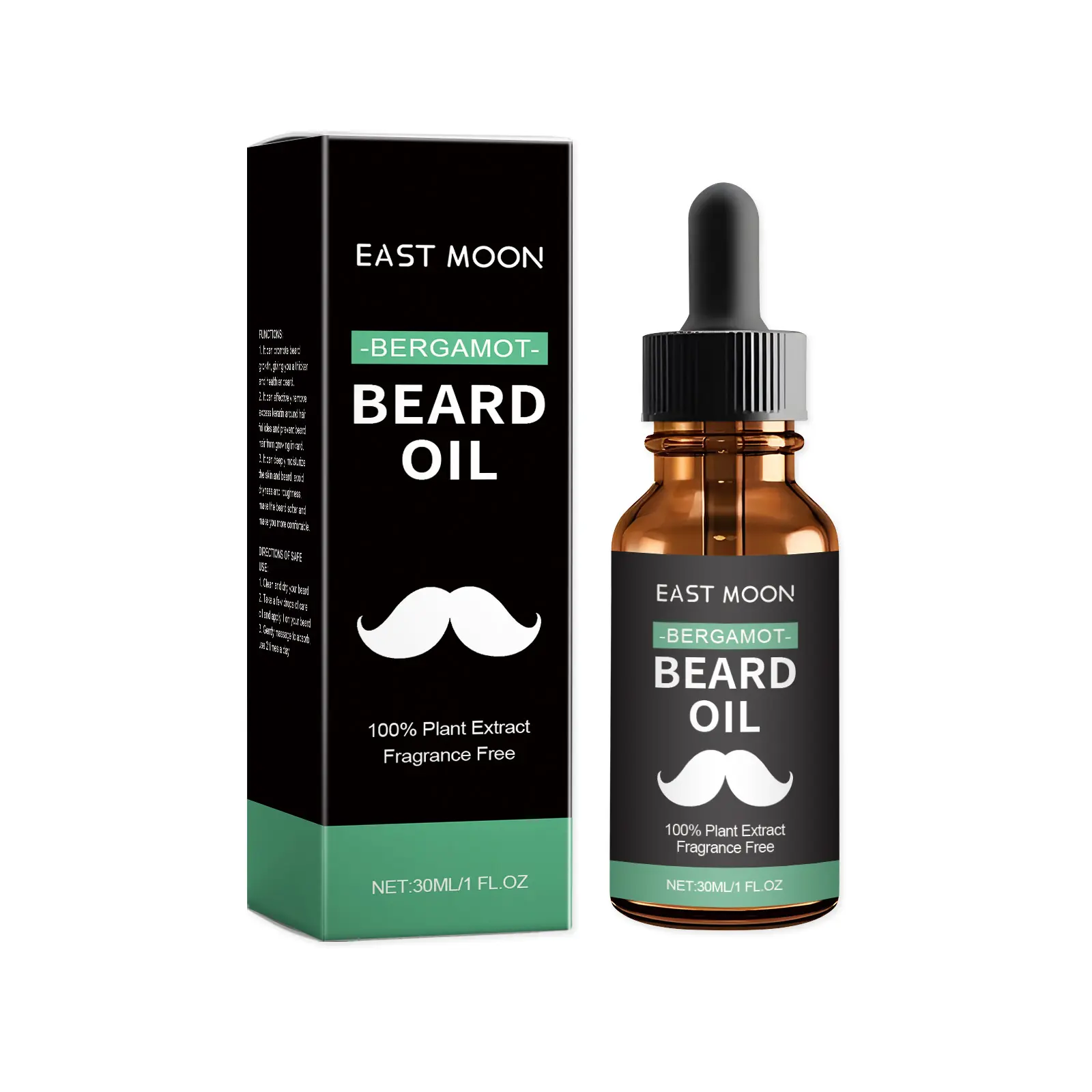 East Moon Men's Beard Care Oil Gentle, Clean, Nourishing, Moisturizing, Repairing And Smoothing Hair Care Solution